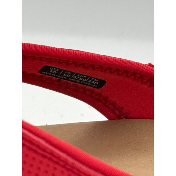 Spenco Womens Red Cork Wedge Flip-Flops Size 7.5 Comfortable & Stylish Summer Sa - Picture 4 of 8